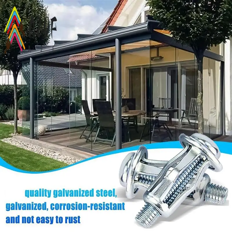 

A20F-90Piece Expansion Screw Petal Nut M4-20,M5-25,M6-25 Petal Shape Metal Nut, Silver