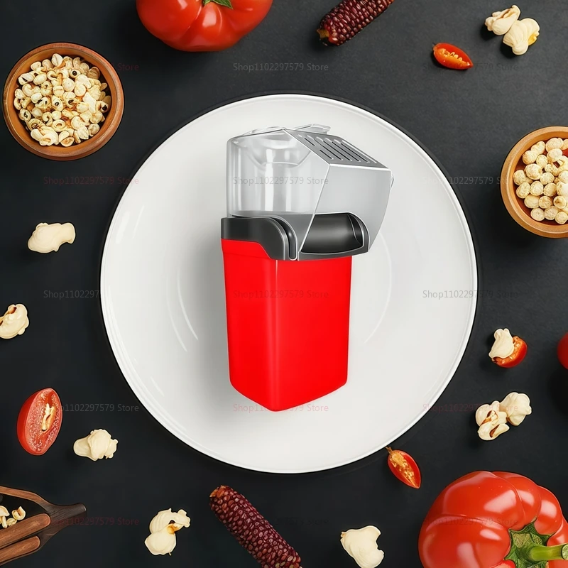 آلة صنع الفشار الكهربائية مع معدل انقطاع عالي بوبر هوائي صغير أوتوماتيكي بالكامل للاستخدام المنزلي في المطبخ والحفلات الليلية