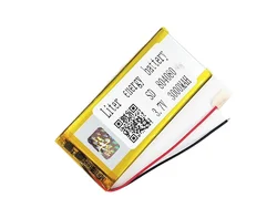 804080  3.7V  lithium-ion polymer battery 3000mah vehicle traveling data recorder LED