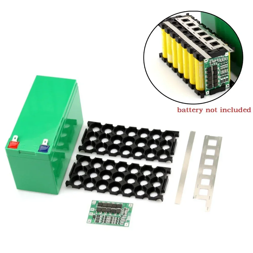 12V 7Ah Pojemnik na baterie For18650 Bateria 3x7 Nikiel Z Pudełkiem ABS Część Z Płytką PCB DIY Organizer Akumulatorów Narzędzie