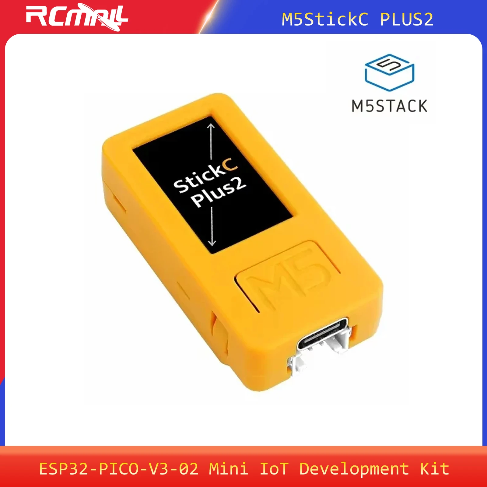 

M5Stack M5StickC PLUS2 ESP32-PICO-V3-02 Mini IoT Development Kit IR and WiFi with 1.14-inch TFT Screen IoT Controller for UIFlow