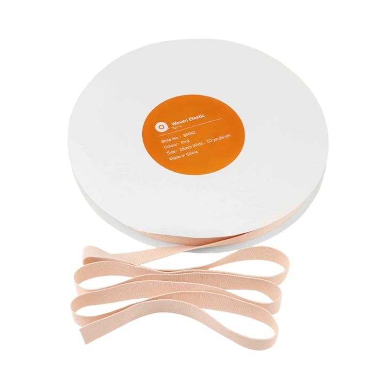 

1 рулон эластичного ремешка для балеток шириной 20 мм, 50 ярдов, длина 45,7 метра