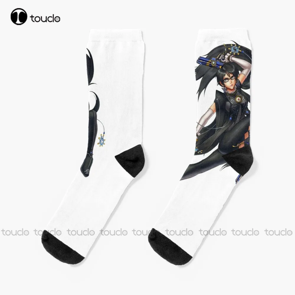 

Bayonetta Socks Cotton Socks For Men Street Skateboard Socks 360° Digital Print Design Cute Socks Creative Funny Socks