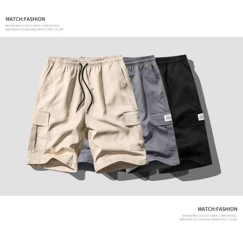 Sommer Outdoor Bergsteigen Wandern Sport Freizeit Schweißabsorbierende Schnelltrocknende Shorts Herren Outdoor Trendige Vielseitige Fünf-Punkt-Shorts