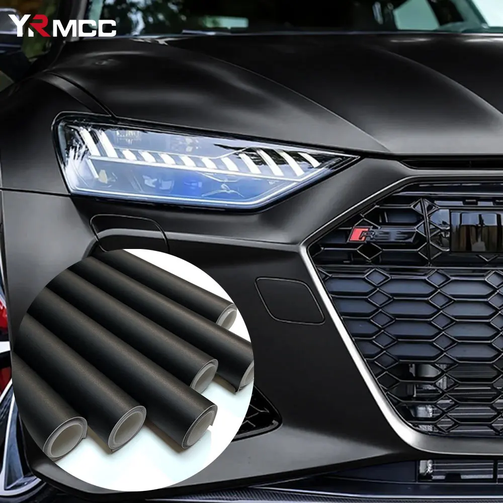 

ПВХ автомобильная наклейка виниловая пленка матовая черная упаковочная пленка пузырьковые наклейки на капот автомобиля самоклеящиеся наклейки украшения аксессуары