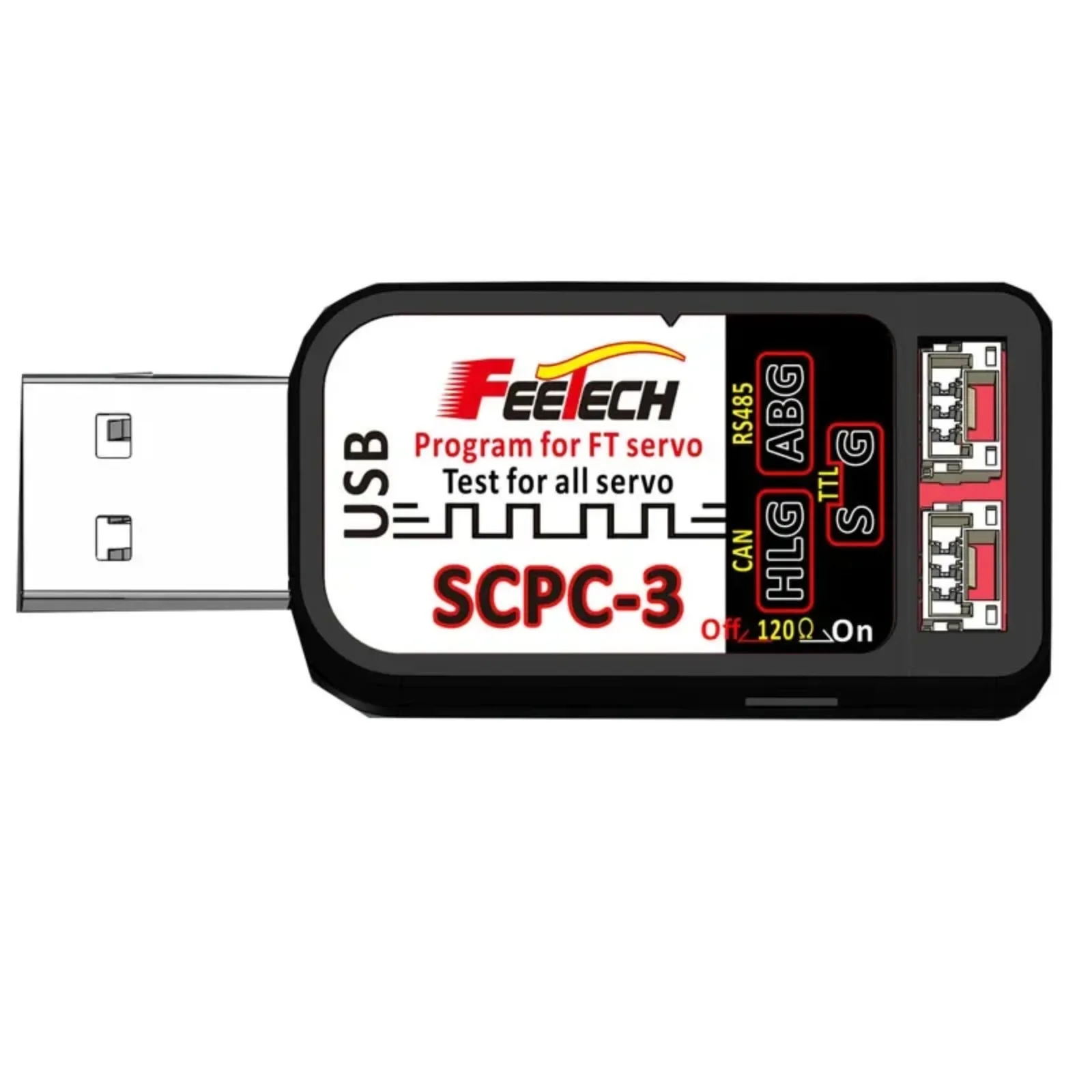 FE-SCPC-3 Scheda USB programmatore servo Feetech con uscita segnale TTL/RS485/CAN per tutte le schede di controllo dei servi PWM