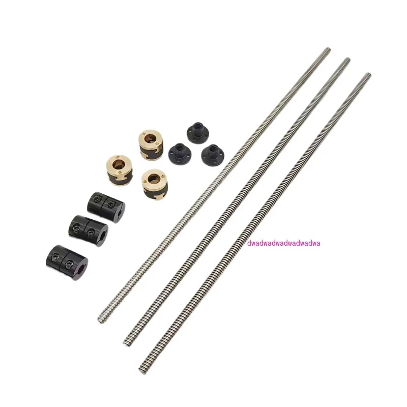 

3PCS TR8*4 Metric Acme Lead Screws with Anti-Backlash Nut Block Spider Coupler for Rat Rig V-Core 3.1/V-core4 3D printer parts