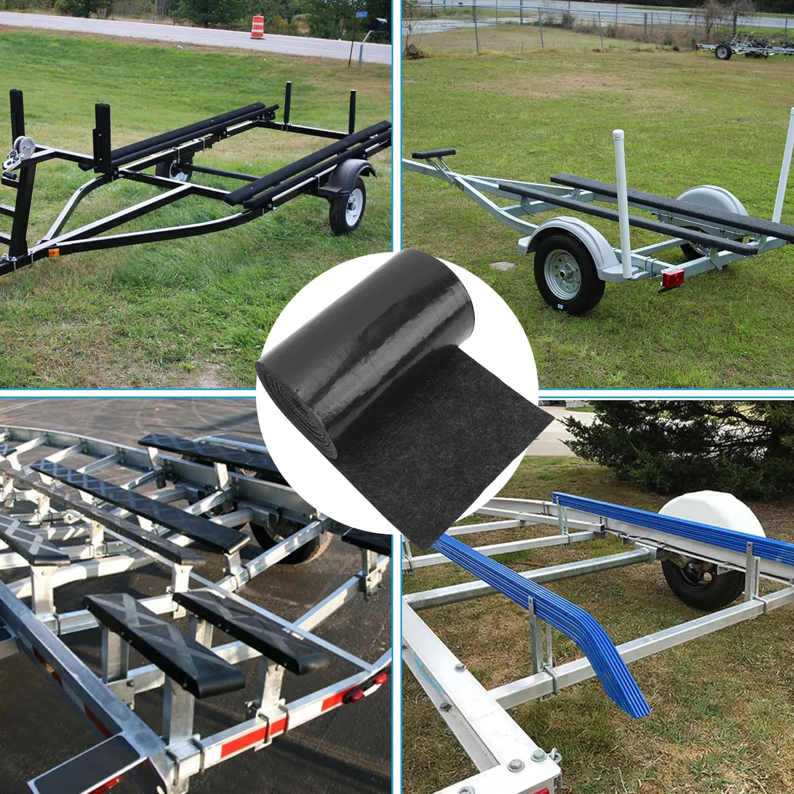 قارب مقطورة بطابقين السجاد مقاوم للماء طبقة مزدوجة البوليستر امتصاص الصدمات ارتداء مقاومة البحرية بطابقين الحشو للسفن