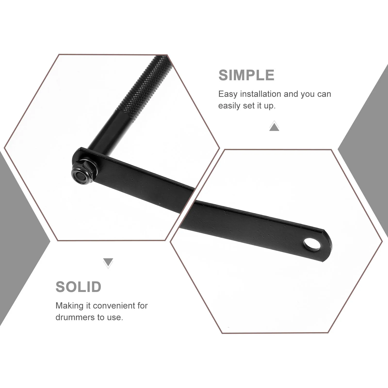 

Mount Clamp for Set Snare Zinc Alloy Holder Bracket Durable Hardware Extension Clip Drum Kit Cowbell Holder Drum Set Accessory