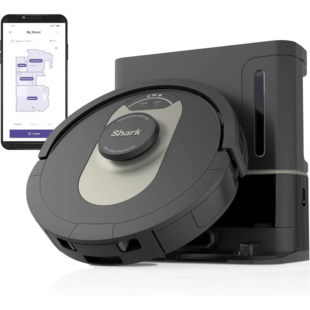 LIDAR Navigation, Perfect for Pet Hair, Compatible with Alexa, Wi-Fi Connected, Carpet & Hard Floor, Black