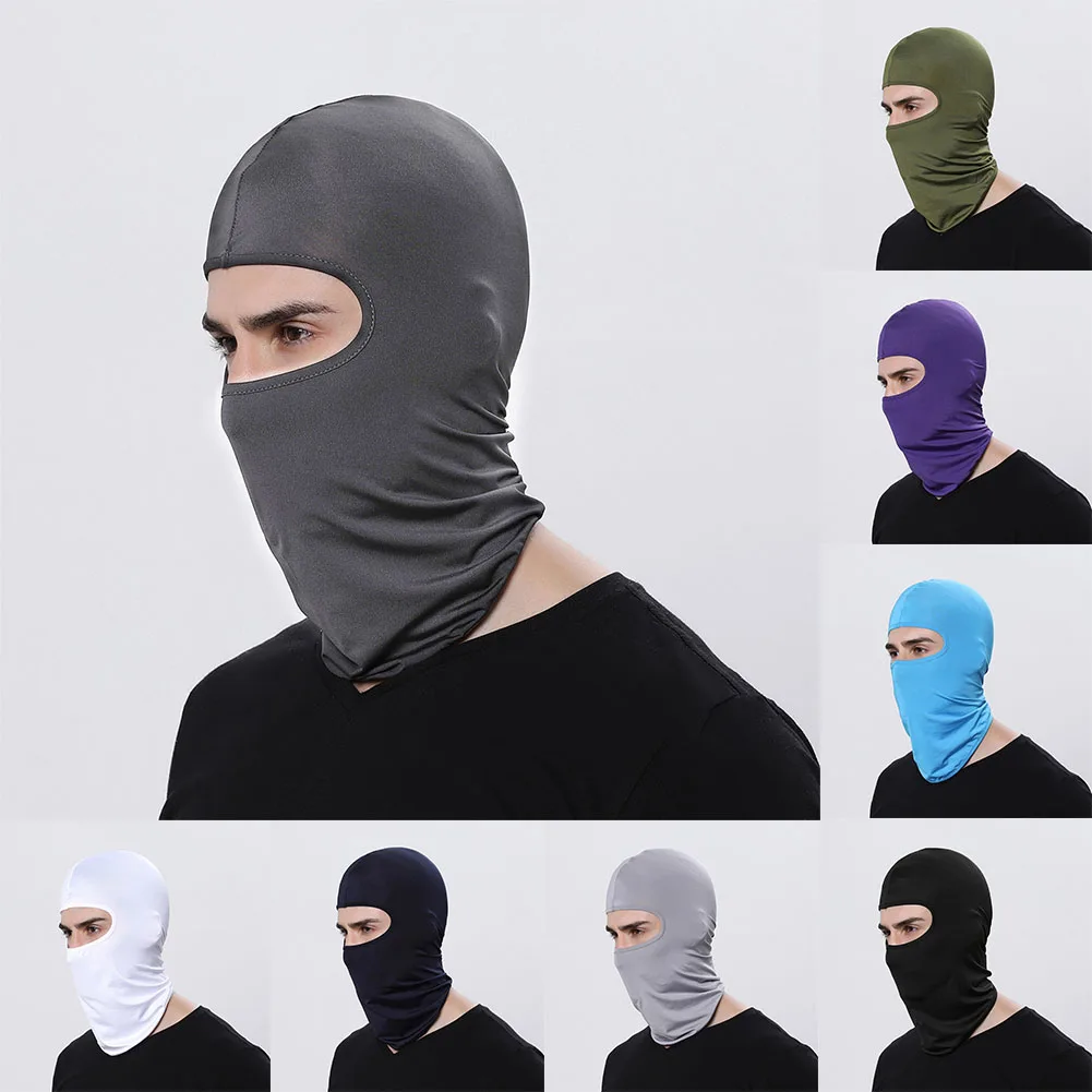 1pc ​​Balaclava Motorcycle Face Mask Helmet Bandana Hood Ski Neck Full Face Mask Windproof Dustproof For Mens Biker Headgear