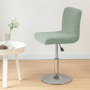 Jacquard Bar Chair Cover, Short Back, Stool Bar, Seat Covers, Slipcovers, Solid Color, Small Size, Banquet Hotel, Dining Chair Case 11 Main Sales Chair cover - №5