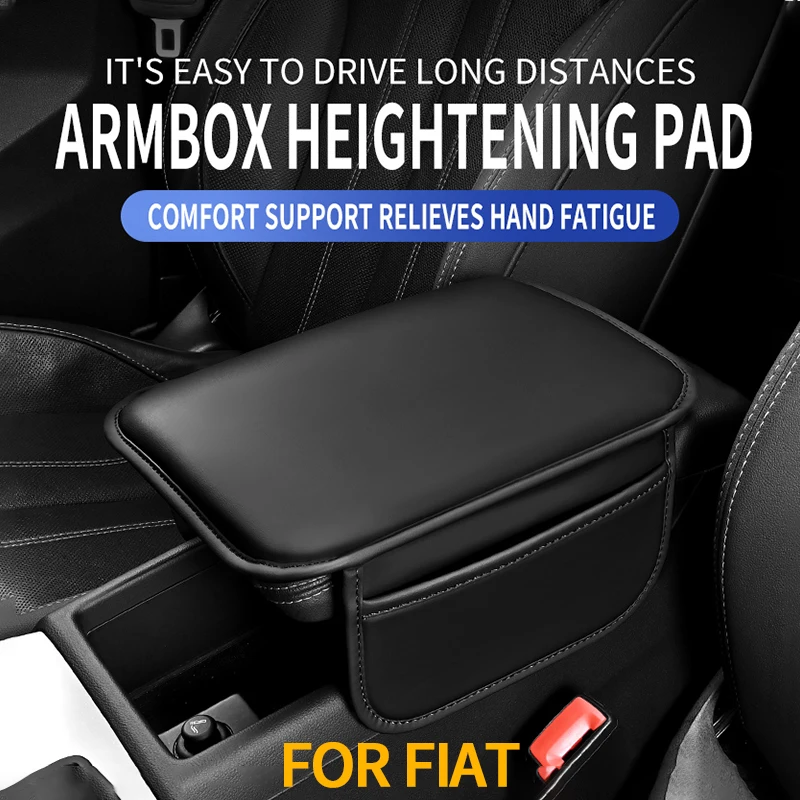 Multi-functional car armrest box protective pad, in-car middle armrest pad, wear-resistant armrest protective pad, car accessory, suitable for Fiat Tipo/Egea, Fiat Panda, Fiat 500