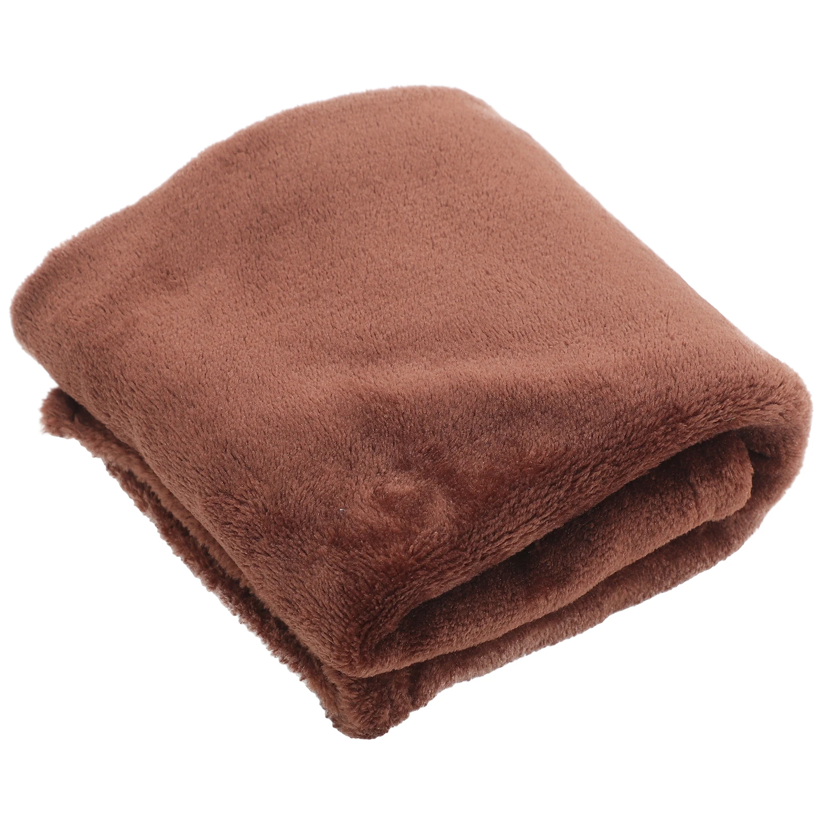 Premium Flannel Fleece Pet Blanket Coffee Solid Color Super Comfy Warm Lightweight Elaborate Needle Stitching