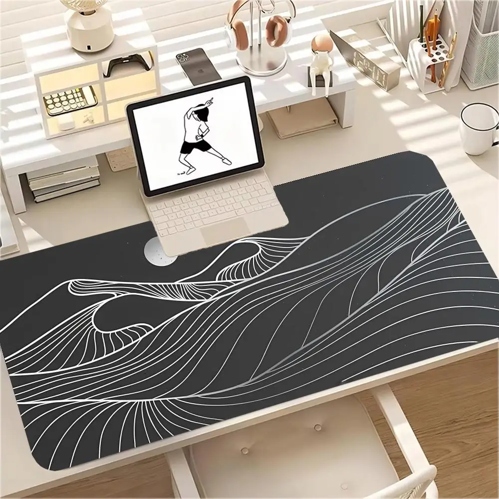Topographic Map Mouse Pad 900x400MM Large Gaming Mousepad Keyboard Gamer Rubber Anti-wrinkle Anti-Slip Bottom Desk Mat