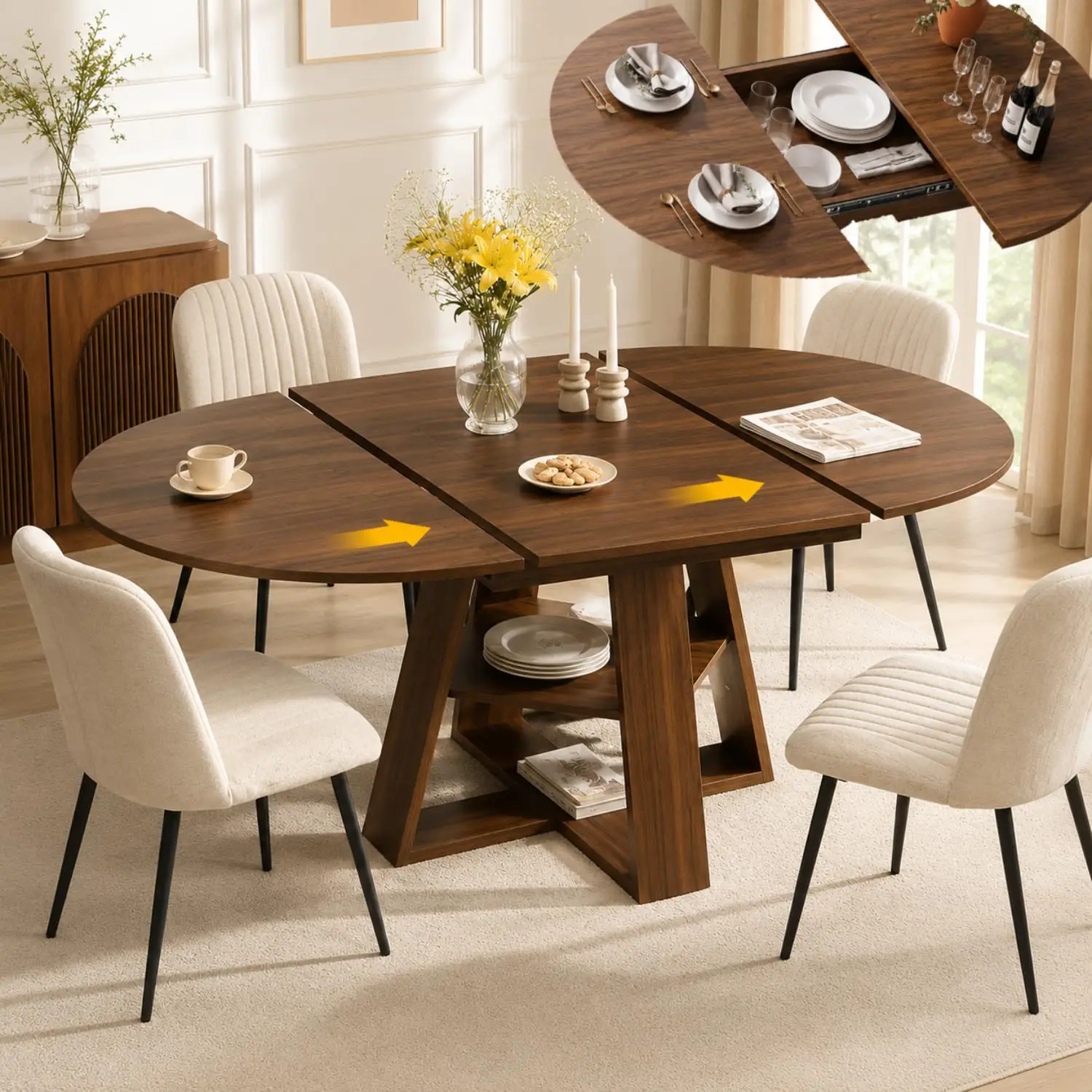 #6 Cheap Extendable Dining Tables Worth Buying