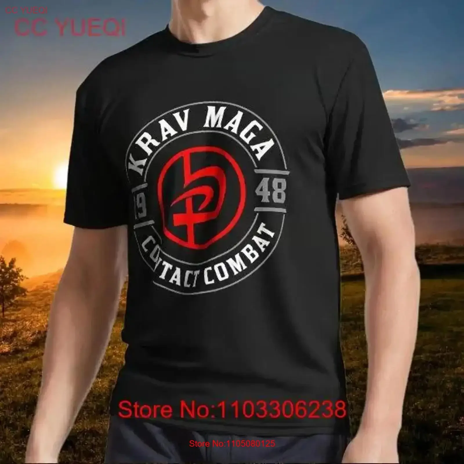 Novo item velha escola krav maga símbolo hebraico logotipo t camisa engraçado tamanho s a 5xl vintage lavado unisex moda esticado ligeiramente