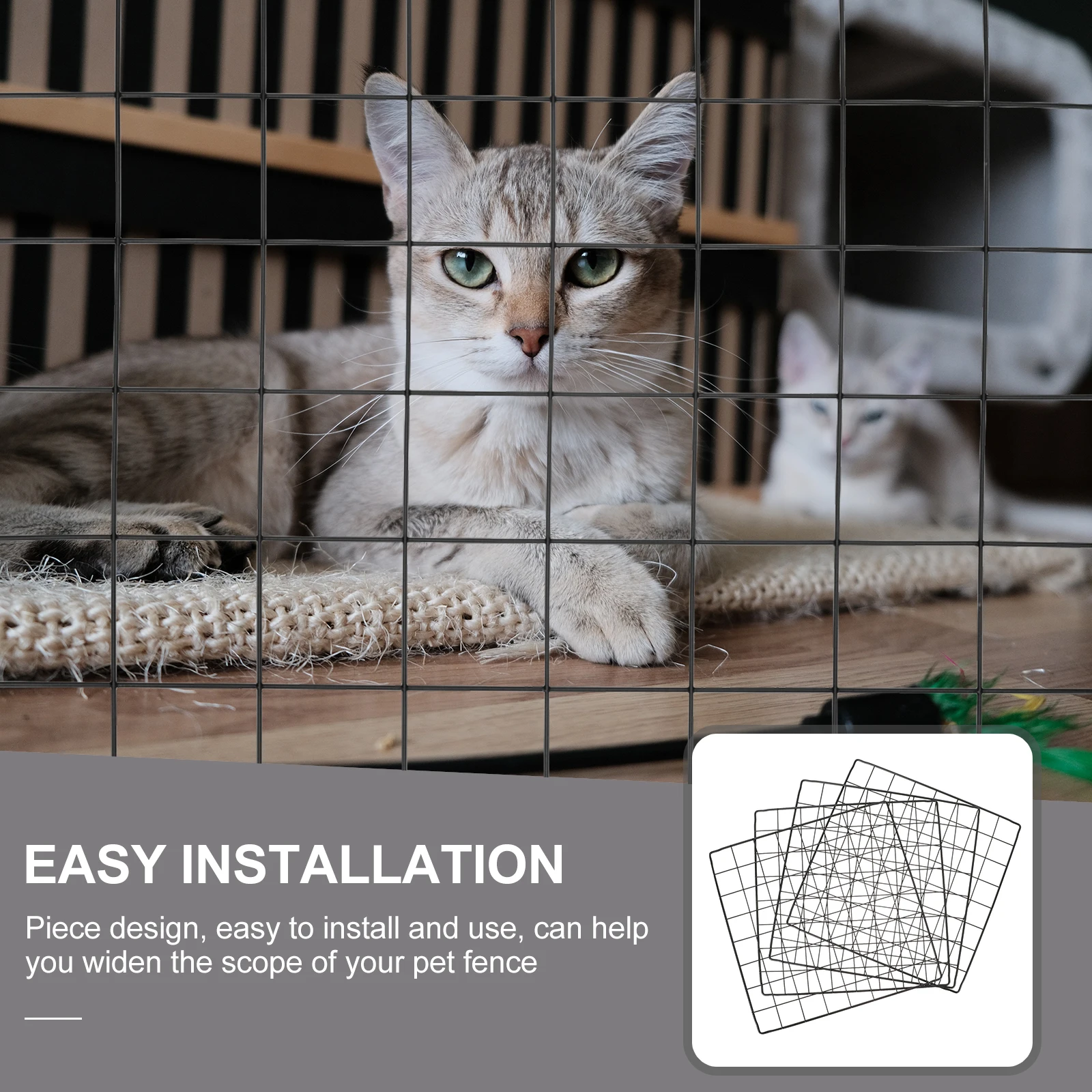 

4 Pcs Thicken Pet Cage Accessories Cages for Dogs Indoor Fence Wrought Iron Playpen
