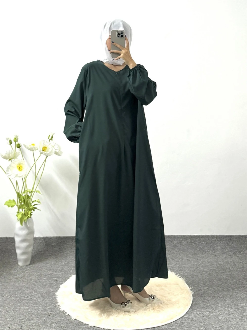 Floral Full-Sleeve Modest Maxi Dress product image from Kayea’s Collections