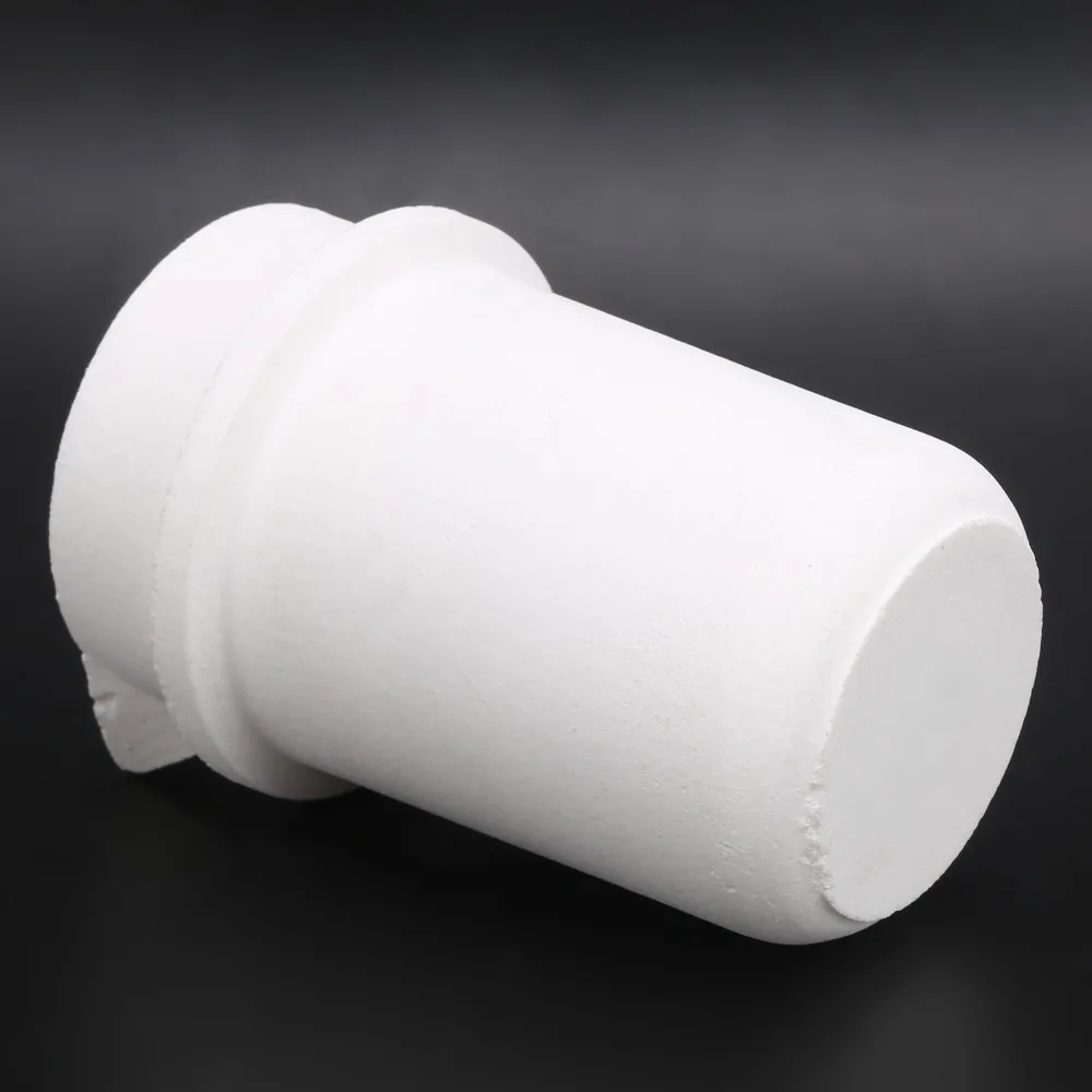 

With Cover / With Lid Fused Quartz Crucible 1kg Capacity High Purity Foundry Smelting Crucible High Temperature Resistant