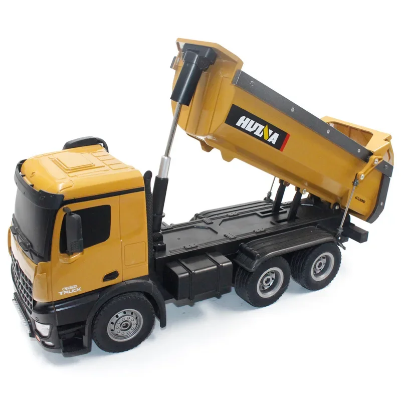 1:14 Simulation Of Alloy Remote Controlled Dump Truck Truck Loader Engineering Vehicle Children's Toy Car Model Gift Rc Cars