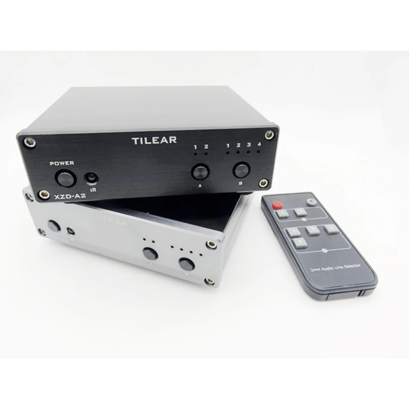 موزع الصوت ، جهاز التحكم عن بعد A2 HIFI ، 2 مدخل ، 4 مخرجات RCA