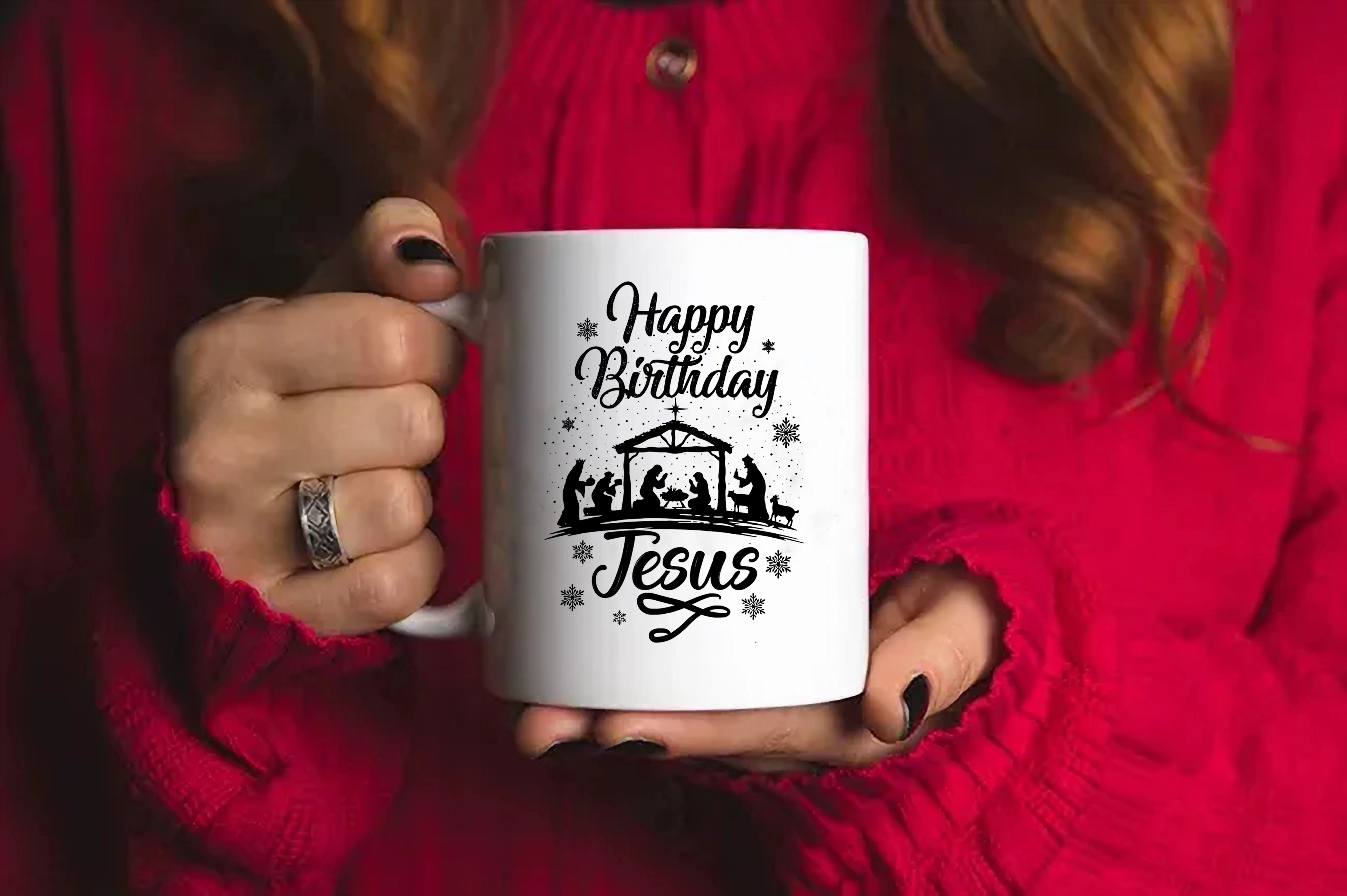 Happy birthday Jesus coffee mug Christian Christmas gifts Jesus is the reason Easter Mug Christian nativity festival mug