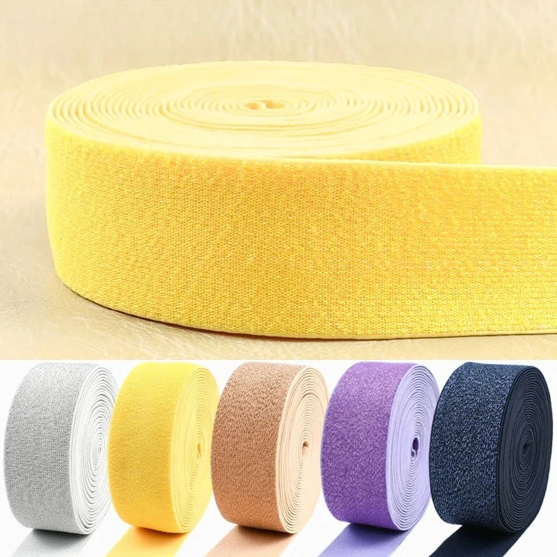 

5/10/20M 25-50mm Nylon Elastic Band Webbing Waistband Pants Belt Strap Stretch Tape for Sewing Garment Dress Trousers DIY