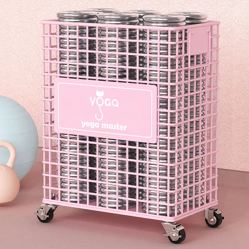 Large Movable Wheeled Storage Rack, Household, Basketball, Yoga Mat, Sports Fitness Equipment, Storage Basket