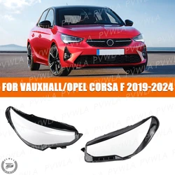 Front Headlight Cap For Vauxhall/Opel CORSA F 2019 2020 2021 2022 2023 2024 Lampshade Shell Headllamp Cover