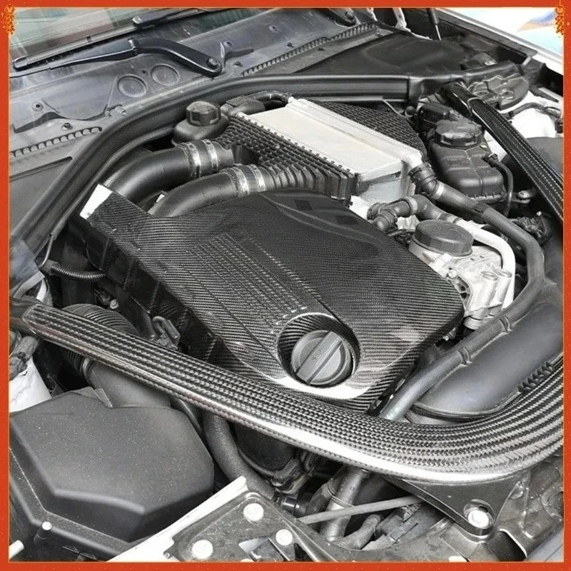 

For BMW M3 F80 M4 F82 Real Dry Carbon Fiber Engine Hood Cover S55 MPower compartment Forged Body Kits Modification Accessories