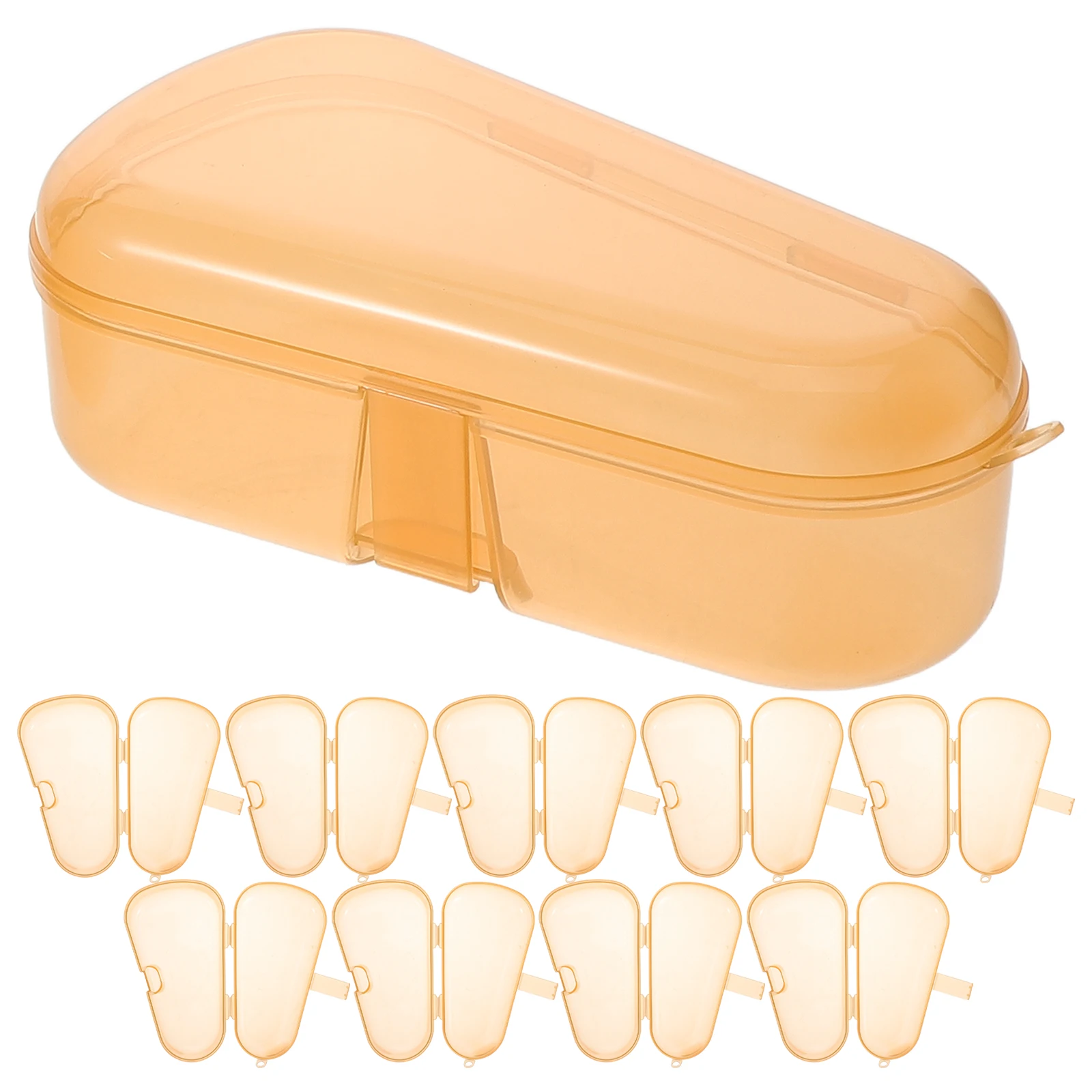 

10pcs Baby Pacifier Storage Box Transparent Plastic Containers Portable Kids Travel Boxes Safe Food Grade Material Small