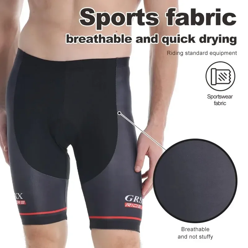 GRSRXX Cycling Shorts Ciclismo Men's Shockproof 5D Gel Padded Breathable Bicycle Shorts Leg Non-slip Cycling Bib Pants image 3