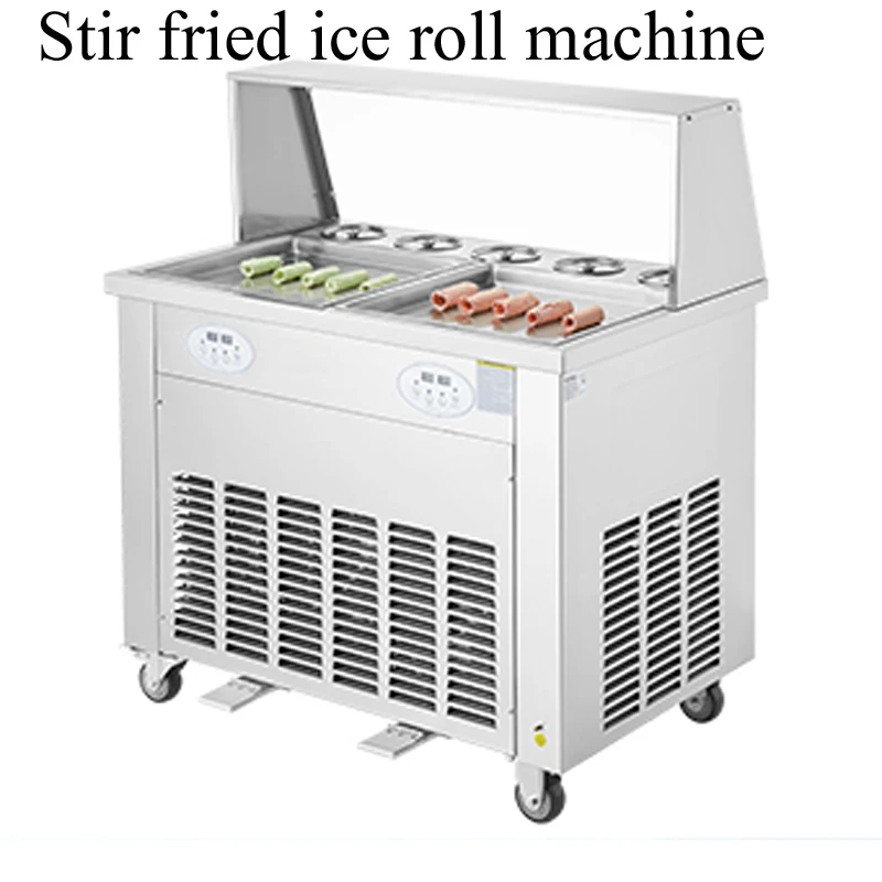 304 Stainless Steel Stir Frying Ice Machine DIY Ice Cream Desserts Are Suitable For Afternoon Tea Is A Summer Cooling Food Tools