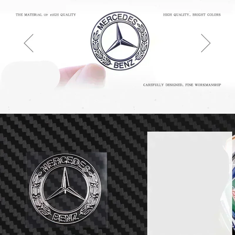 1pcs Metal Car Styling Car Badge Sticker For Mercedes Benz W212 W213 W205 AMG W177 V177 W247 W176 GLA GLC X253 W166 Auto Goods