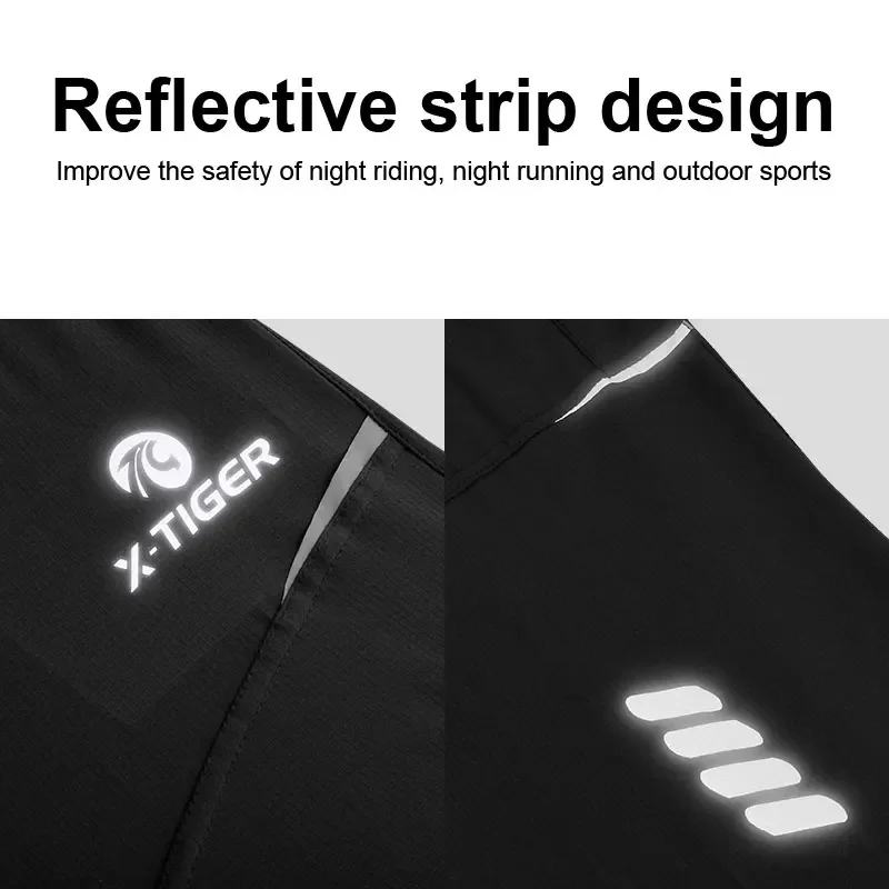 X-TIGER Celana Bersepeda Pria Celana Sepeda Sejuk Cepat Kering Celana Ketat Bersepeda Jaring Poliester Celana Kasual Ciclismo Hombre