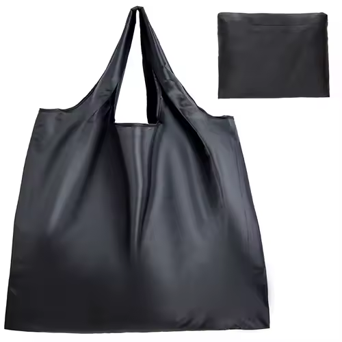 Big Size Thick Nylon Large Tote ECO Reusable Polyester Portable Shoulder Women's Handbags Folding Pouch Shopping Bag Foldable - Image 6