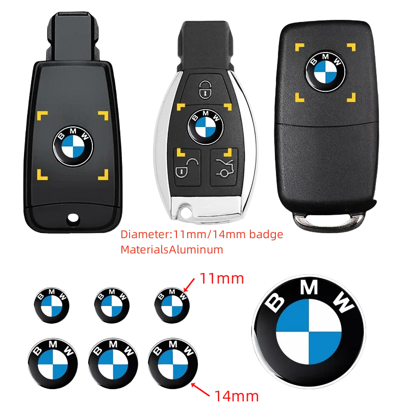 

Car Stickers BMW Dedicated Key Shell Emblem Paster For BMW M Mini E34 E36 E60 E90 E46 E39 E70 F10 F20 F30 X5 X6 Car Accessories