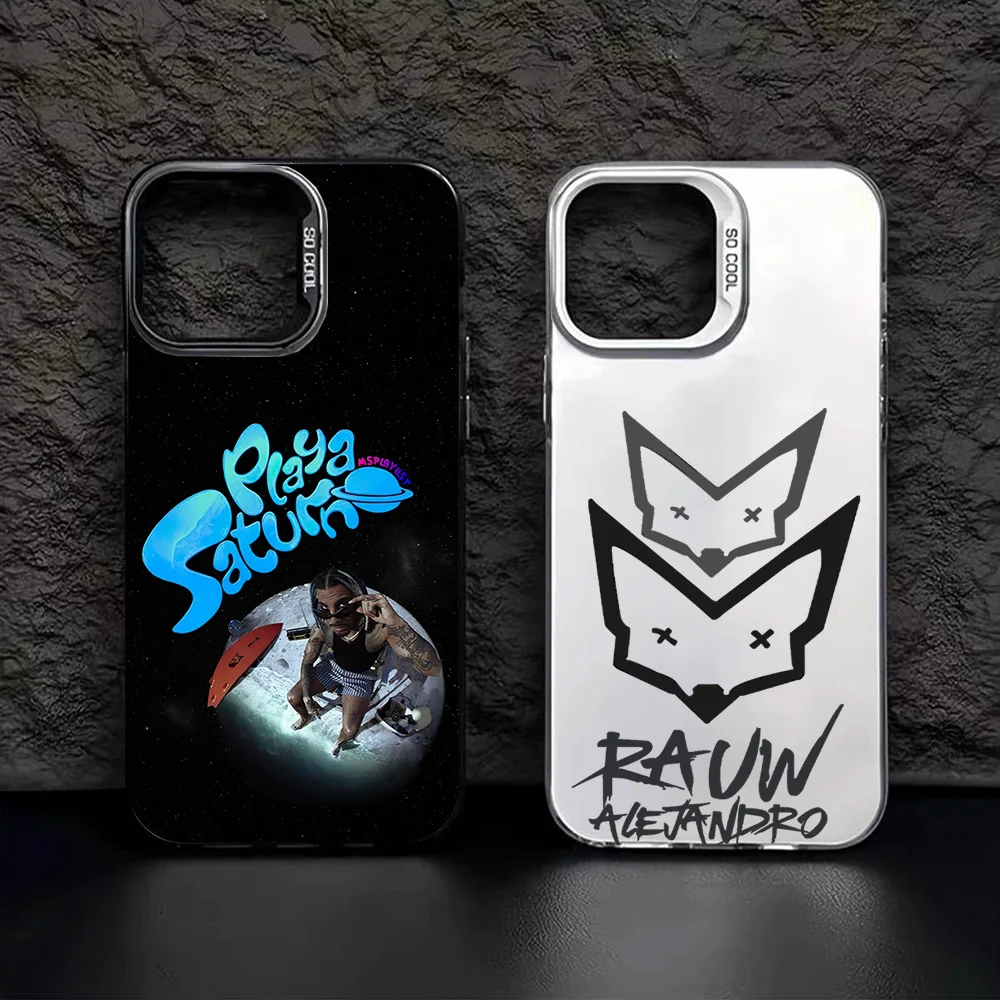 Singer R-Rauw A-Alejandro IMD Colorful Phone Case Silver Cover Suitable for iPhone 12 11 13 14 15 16 Max Pro Plus