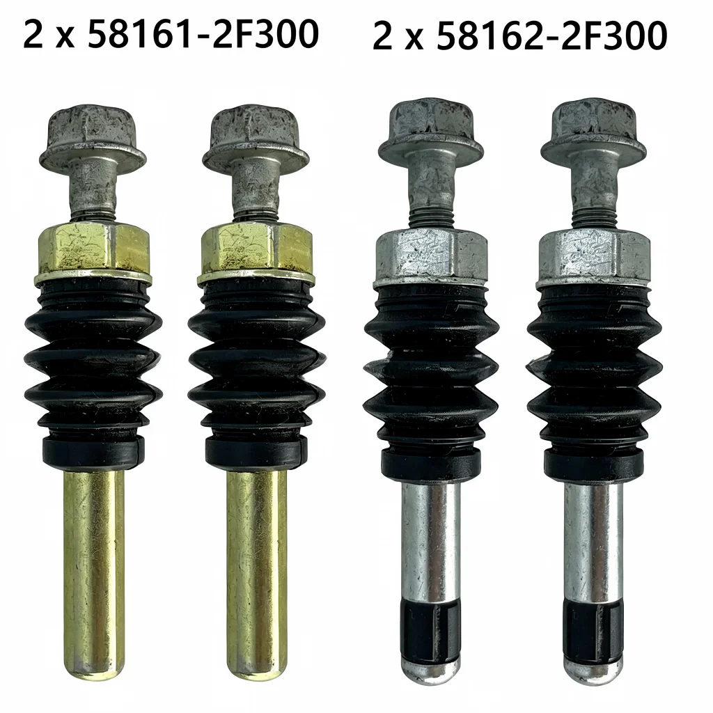 4Pcs Front Brake Caliper Guide Rod Assembly 581612F300 581622F300 Steel Slider Pin Kit For Hyundai For Accent For Elantra