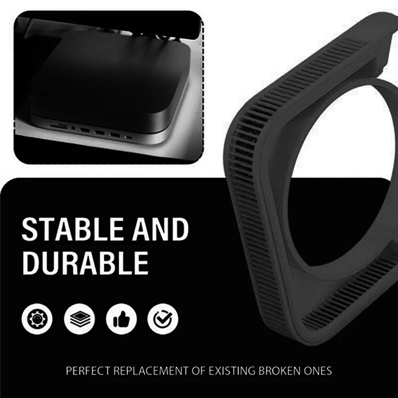 【Limited-Stock!】For 2024 Mac Mini M4 Cooling Base Anti-Slip, Dustproof 3D Printed Bracket For Enhanced Stability And Protection