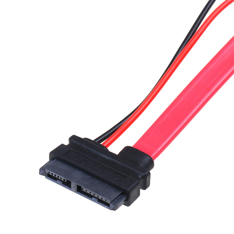 7 + 6 Pin Slimline SATA Cable for Slim Laptop SATA DVD CD-RW Adapter Cable