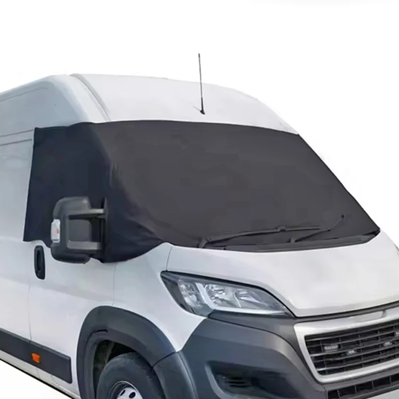 

1Pc Motorhome Windscreen Blackout Blind Screen Cover TAILORED DELUXE BLACK For Fiat Ducato Peugeot Boxer Citroen Relay