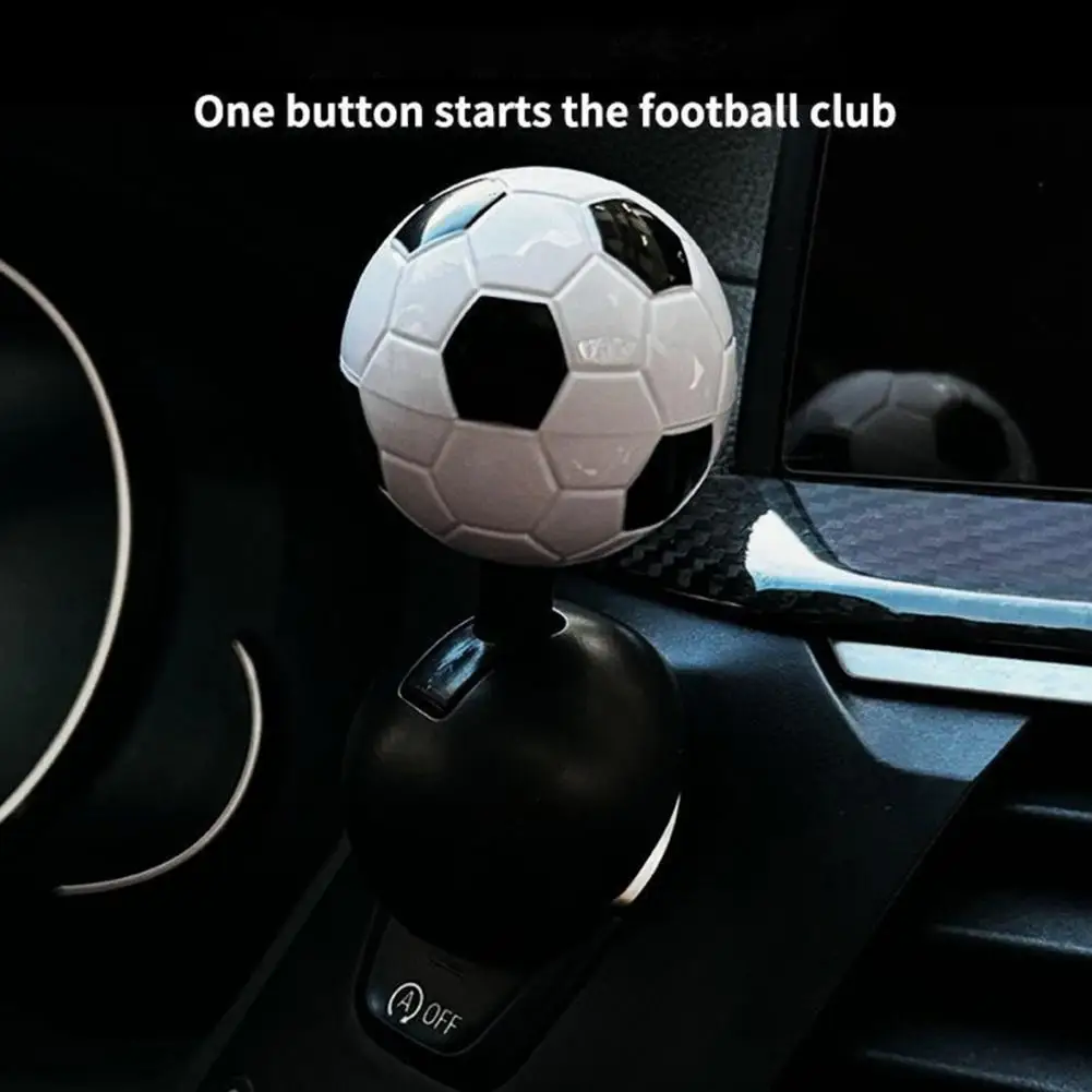 Stylish Car Start Button Accessory Soccer Shape Car Start Button Cover Universal Size Joystick Starter Decorative for Engine