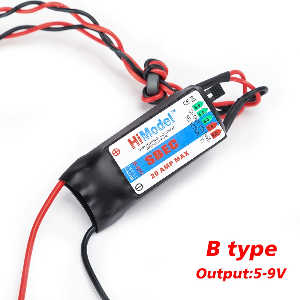 BEC 5V 6V 9V 12V 20A 2-12S Lipo Input HV UBEC Step Down Module Power Regulator Stable Converter For RC Model FPV - view 4