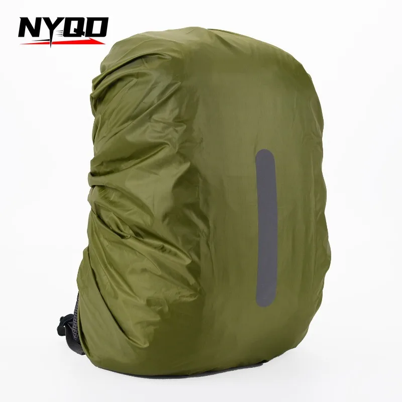 Mochila De Seguridad reflectante para exteriores, cubierta de lluvia nocturna, impermeable, para viaje