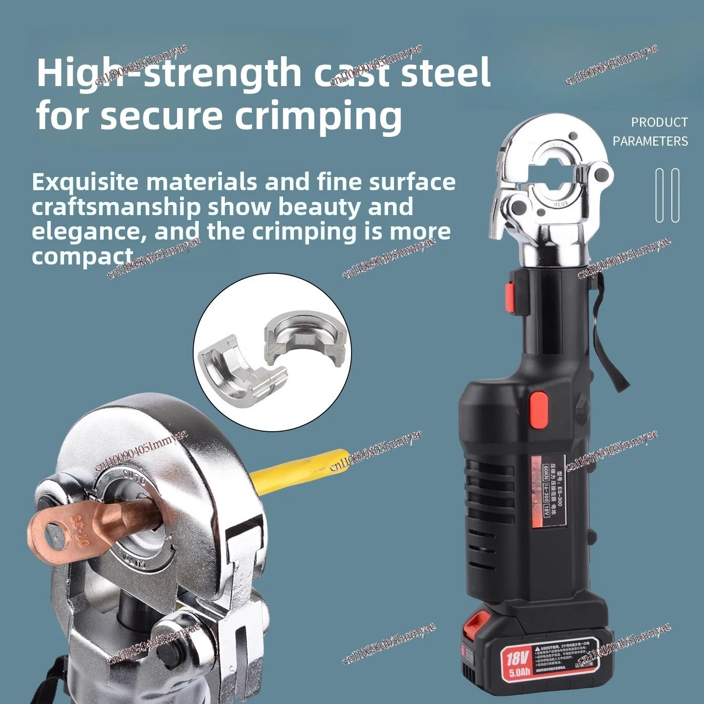 Lithium Battery Straight Handle Hydraulic Pliers ES400B Portable Cordless Hydraulic Pliers ES300 Electric Hydraulic Pliers Cable