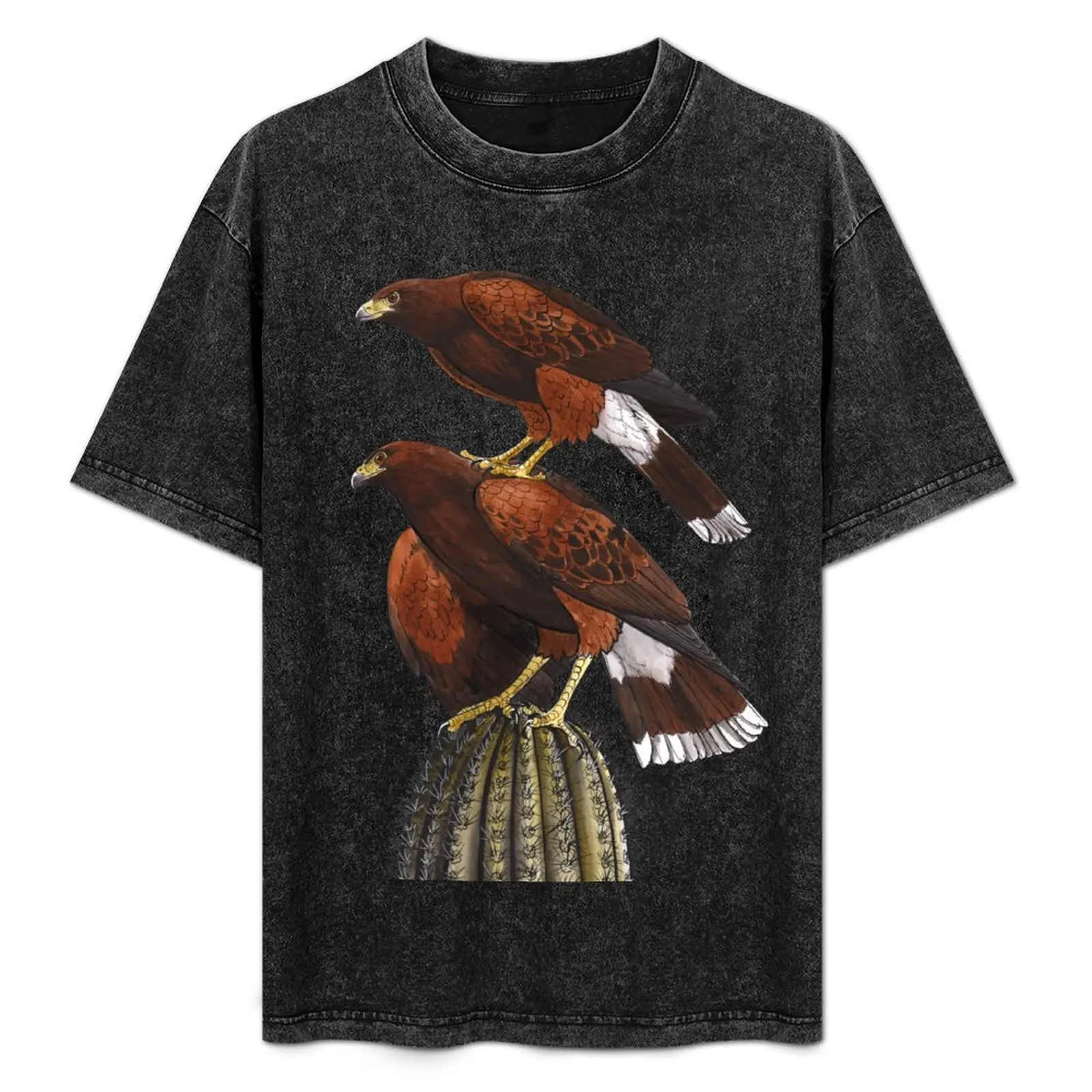 Harris Hawk Stack T-Shirt Trendy Casual Short Sleeve Shirt