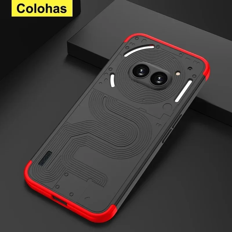 For Nothing Phone2A Phone Case Phone2a Protective Case Matte Splicing Three Section Anti Drop Case Anti Drop Phone Cases