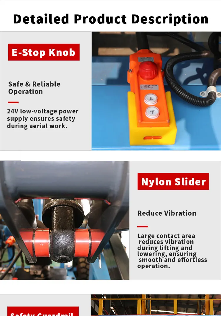Elektrischer Diesel-Selbstfahrer 4m 6m 8m Hydraulisch – Detail 5